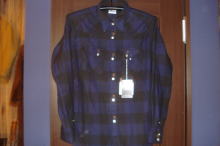 Indigo�@Block�@Check�@WesternShirt