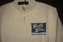 Langlitz Half　Zip　Sweat