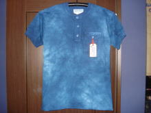 本藍染めHenley T-Shirt
