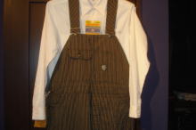 BrownStripeOveralls